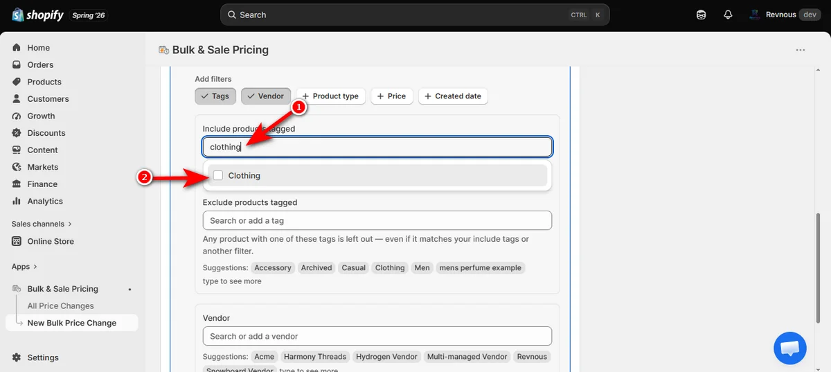 19 - insert tags and select them