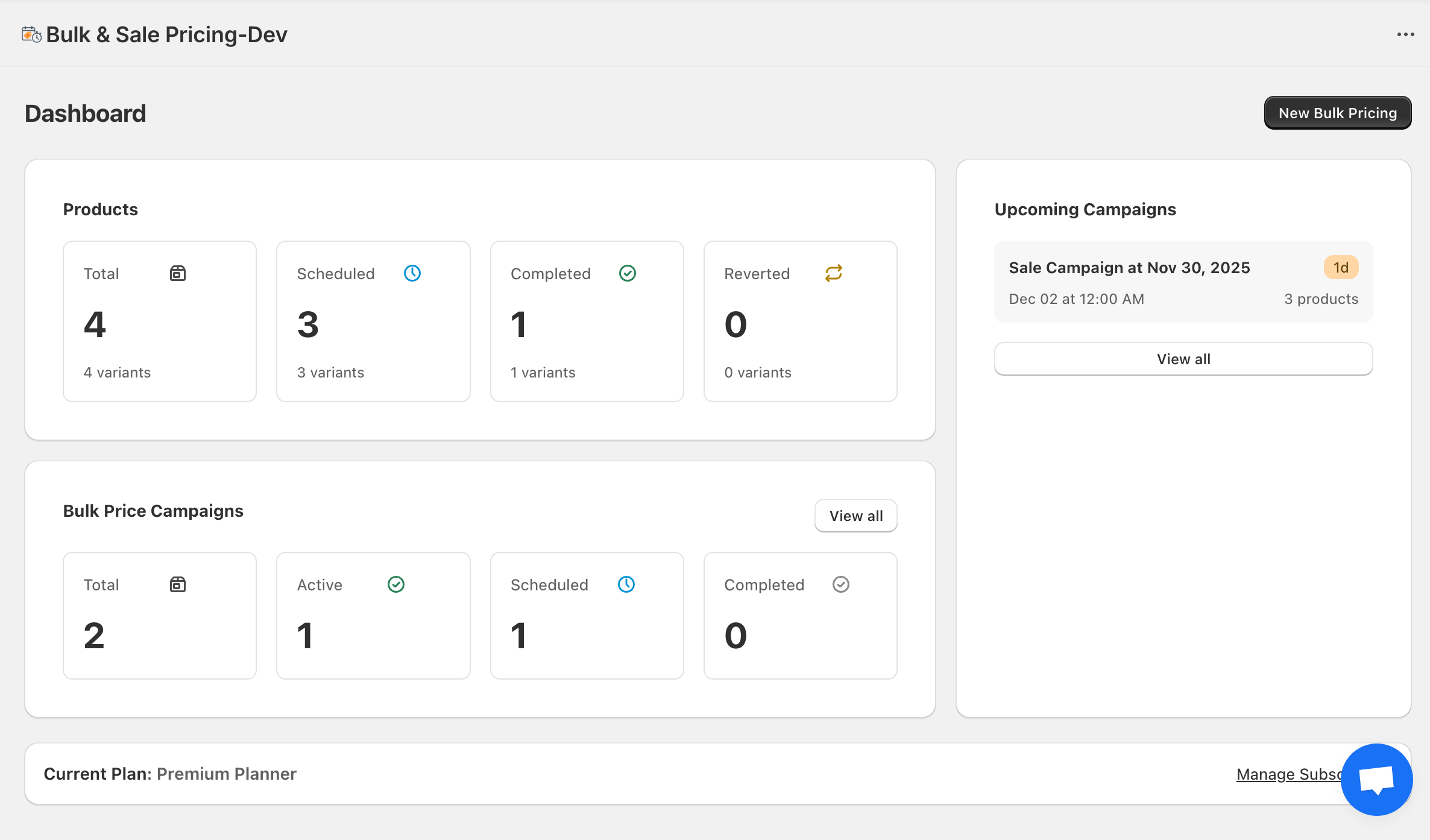 Revnous Bulk Pricing Editor
