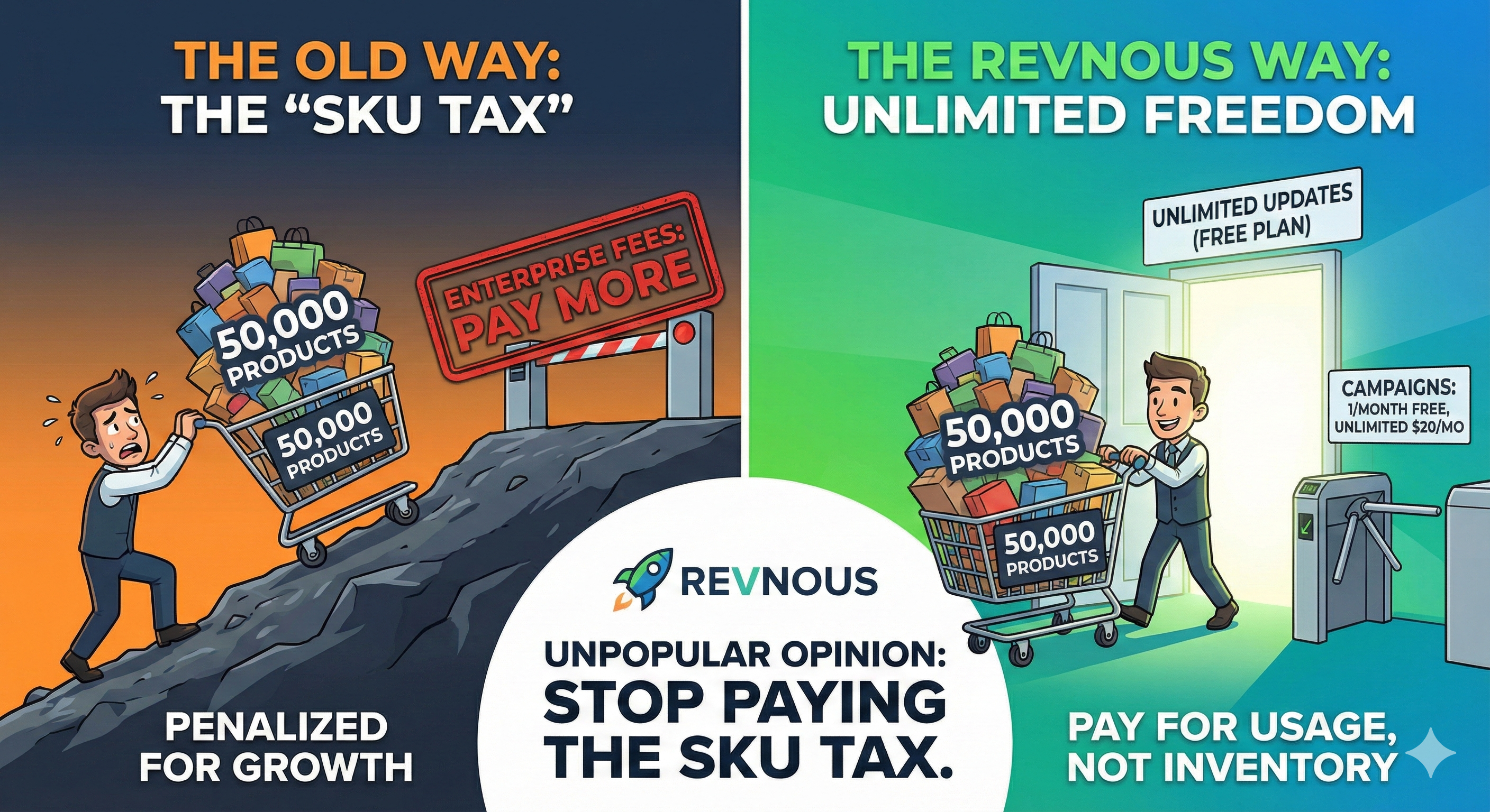 Stop Paying the "SKU Tax": Why Your Inventory Size Shouldn't Dictate Your App Costs